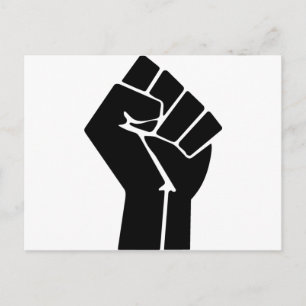 Raised Fist / Black Power Symbol Postcard