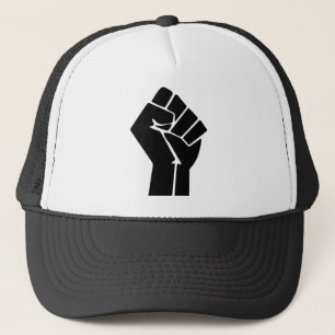Raised Fist / Black Power Symbol Trucker Hat