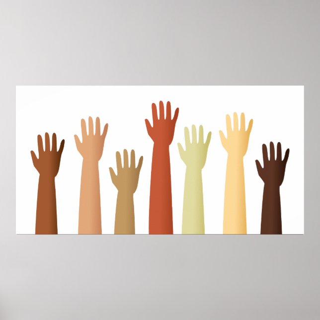 Raised Hands Poster (Front)