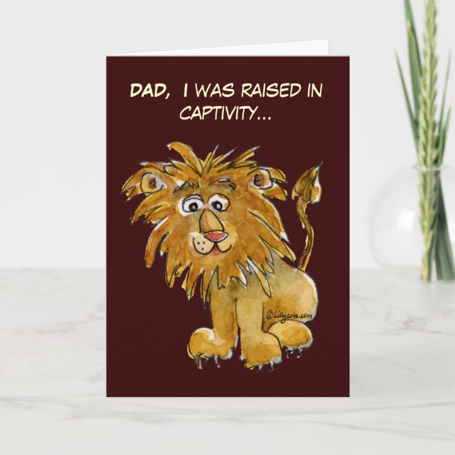 Raised In Captivity Fathers Day Card (Front)