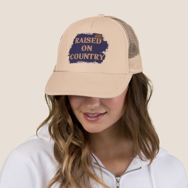 Raised on Country Trucker Hat (In Situ)