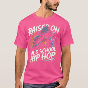 Raised On Old School Hip Hop Tshirt Cassette Graff