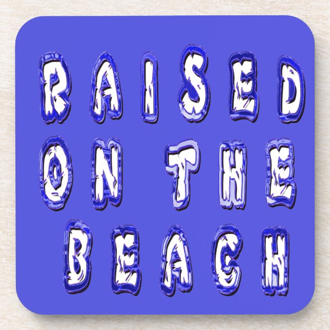  Raised on the Beach: A Nautical Design Coaster (Front)