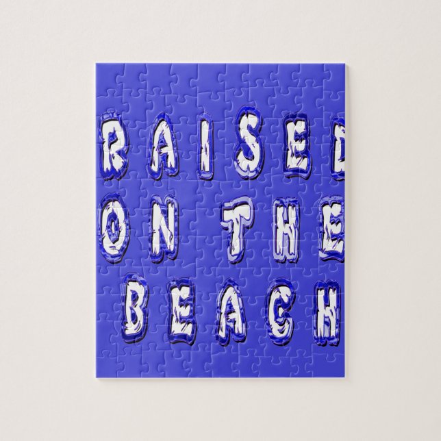  Raised on the Beach: A Nautical Design Jigsaw Puzzle (Vertical)