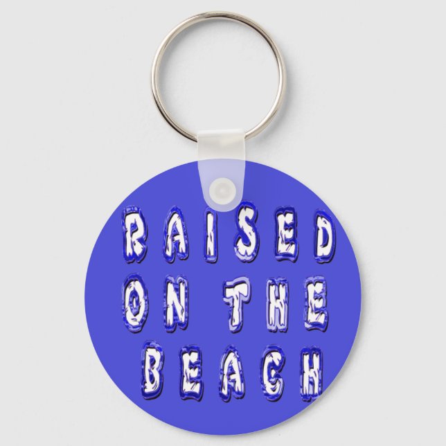  Raised on the Beach: A Nautical Design Key Ring (Front)