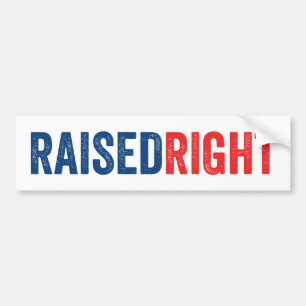 Raised Right Bumper Sticker