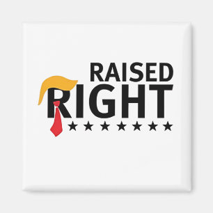 Raised Right Proud Maga Trump inauguration Day Magnet