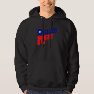Raised Right Republican Elephant Southern Republic Hoodie