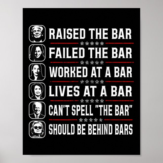 Raised The Bar And Failed The Bar  Poster (Front)