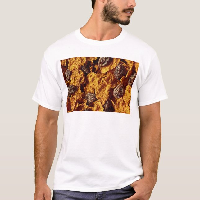 Raisin and bran cereal Photo T-Shirt (Front)