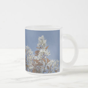 Raisin Blossom Frosted Glass Mug