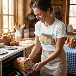 Raisin Bread Loaf and Red Apples T-Shirt