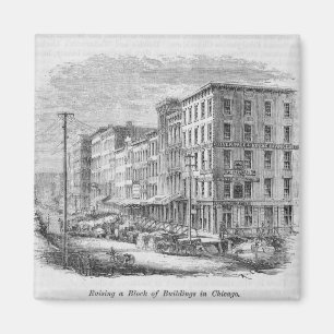 Raising a block of buildings in Chicago Magnet