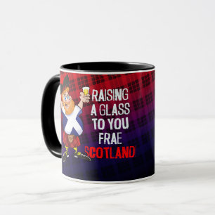 Raising a glass to you from Scotland - New Year Mug