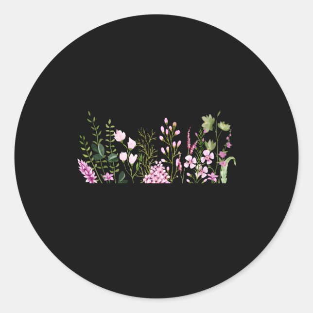 Raising A Wildflower Mom New Mama Mini Outfits _1  Classic Round Sticker (Front)