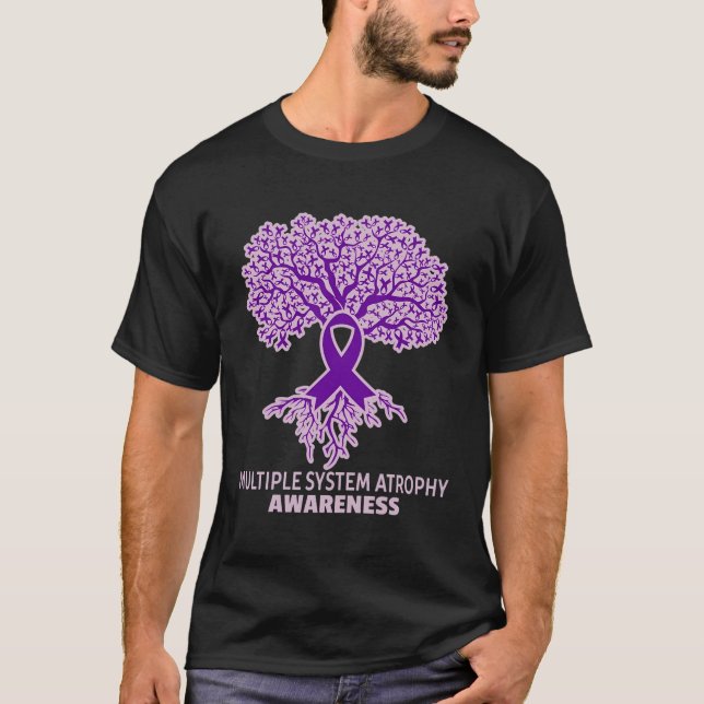 Raising Awareness Multiple System Atrophy T-Shirt (Front)