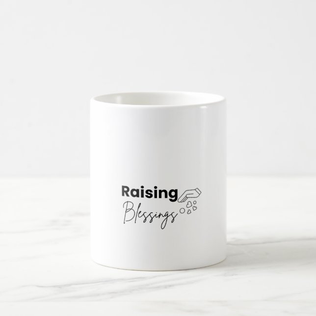 Raising Blessings Christian Mum Coffee Mug (Center)