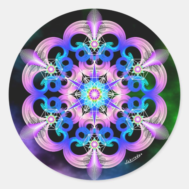 Raising Frequencies Classic Round Sticker (Front)