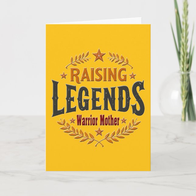 Raising Legends – Warrior Mother Design Card (Front)