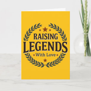 Raising Legends with Love – Vintage Badge Card