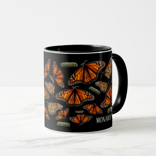 Raising Monarch Caterpillars Monarch Butterfly Mum Mug (Front Right)