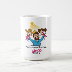 Raising Queens Like a King Father's Day Coffee Mug