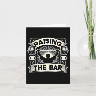 Raising The Bar Barbell Bodybuilding Card