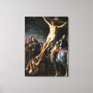 Raising the Cross, 1631-37 Canvas Print