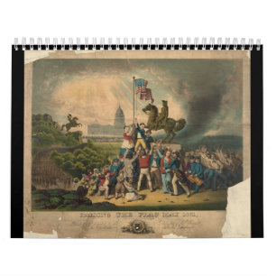 Raising the Flag May 1861 by Louis N. Rosenthal Calendar