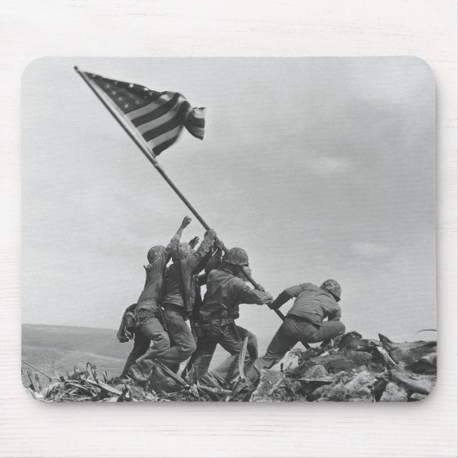 Raising the Flag on Iwo Jima Mouse Mat (Front)