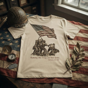Raising the Flag on Iwo Jima T-Shirt
