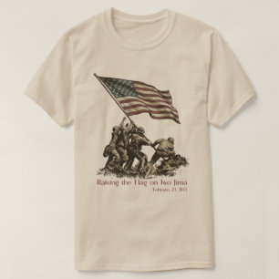 Raising the Flag on Iwo Jima T-Shirt