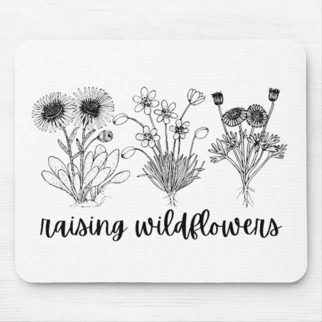 Raising Wild Flowers Mouse Mat (Front)