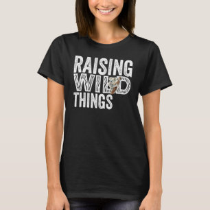 Raising Wild Things Mom Cute  Mother's Day T-Shirt