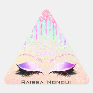 Raissa Crown 16th 15th Bridal Holographic1 Triangle Sticker