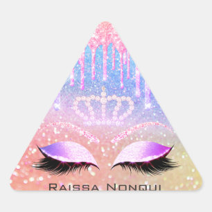 Raissa Crown 16th 15th Bridal Holographic2 Triangle Sticker