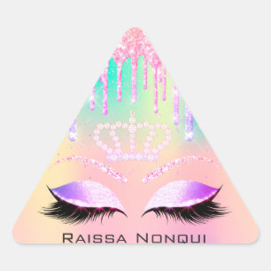 Raissa Crown 16th 15th Bridal Holographic Triangle Sticker