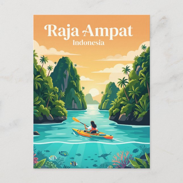 Raja Ampat Indonesia Postcard (Front)