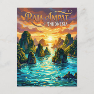 Raja Ampat Islands Indonesia Postcard