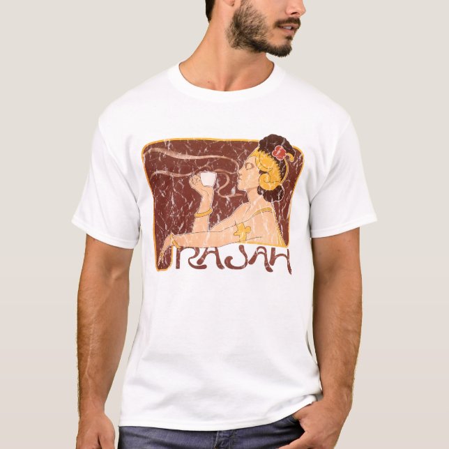 Rajah Coffee- distressed T-Shirt (Front)