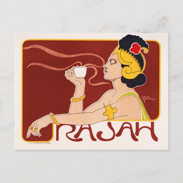 Rajah, Henri Meunier Postcard (Front)