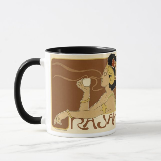 Rajah Vintage Coffee Advertisement Mug (Left)