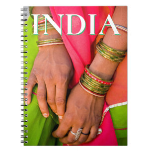 Rajasthan Close-up of Woman's Hands Notebook