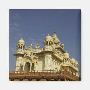 Rajasthan, India A woman standing at and accient Magnet
