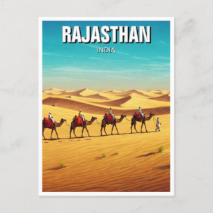 Rajasthan Thar Desert Jaisalmer India Travel Postcard