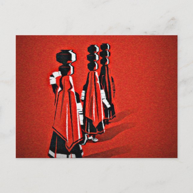 Rajasthani Girls Postcard (Front)