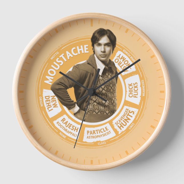 Rajesh Info Graphic Clock (Front)