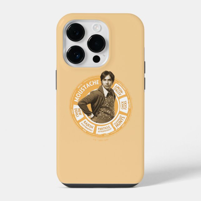 Rajesh Info Graphic iPhone Case (Back)