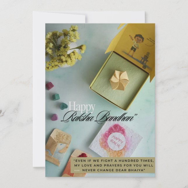 Rakhi Flat card (Front)