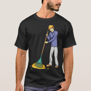 Raking Leaves Autumn Gardening T-Shirt